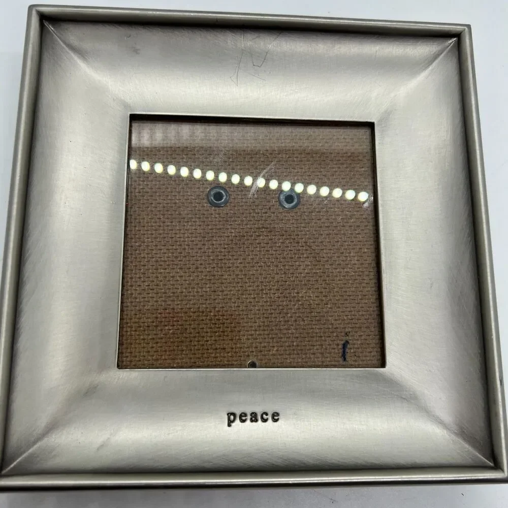 Pottery Barn SENTIMENT Photo Picture Frame peace 6